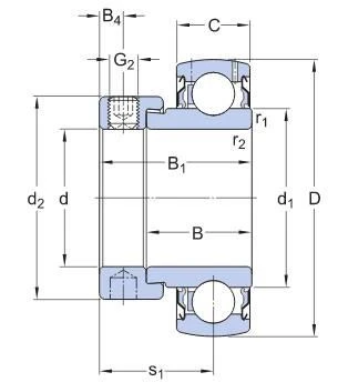YET 203/15 Insert Bearings