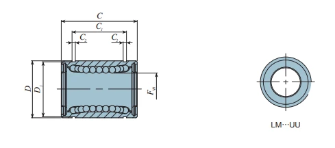 THK/IKO LMB- 20 UU Linear Bushing